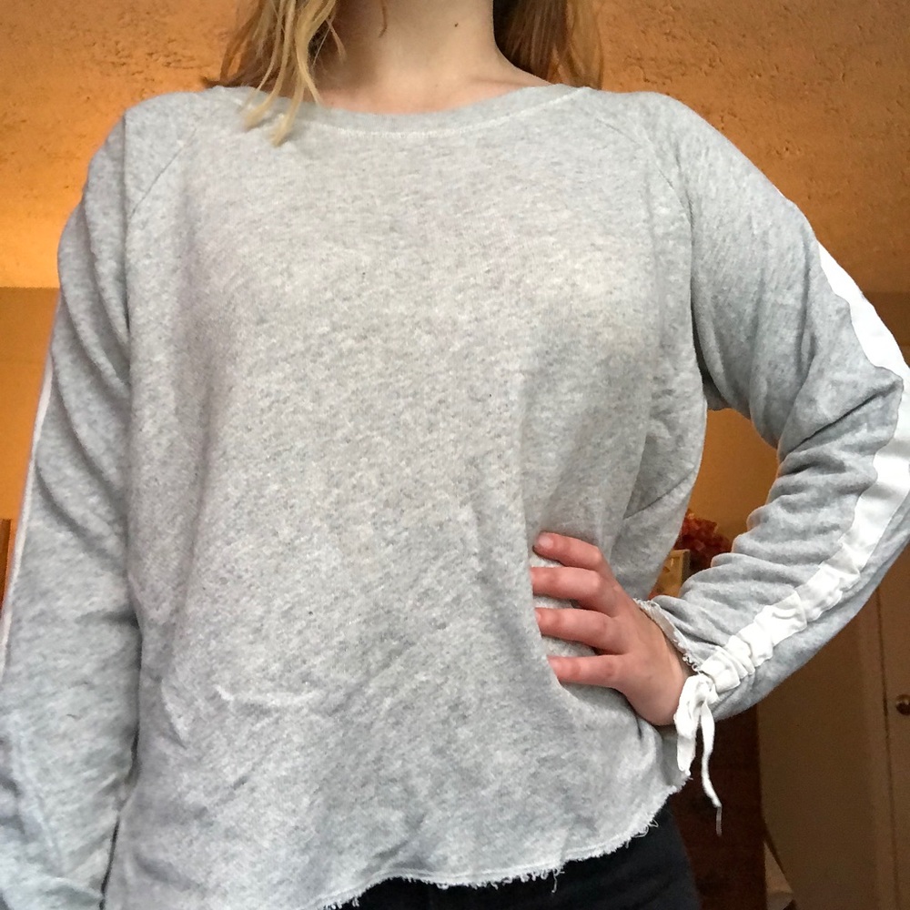 Abercrombie and Fitch frayed sweater